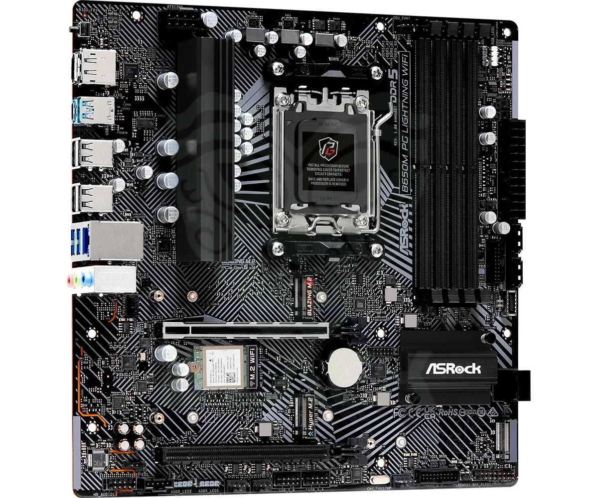 MOTHER ASROCK B650M PG LIGHTNING WIFI AM5 DDR5