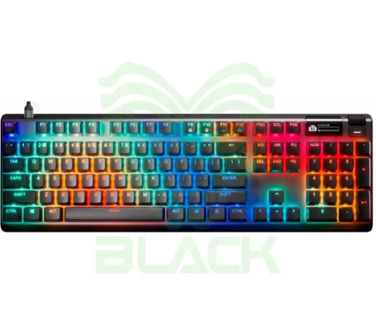 TECLADO HIPERMAGNÉTICO STEEL SERIES APEX PRO GEN3 BLACK RGB OMNIPOINT 3.0 HALL EFFECT
