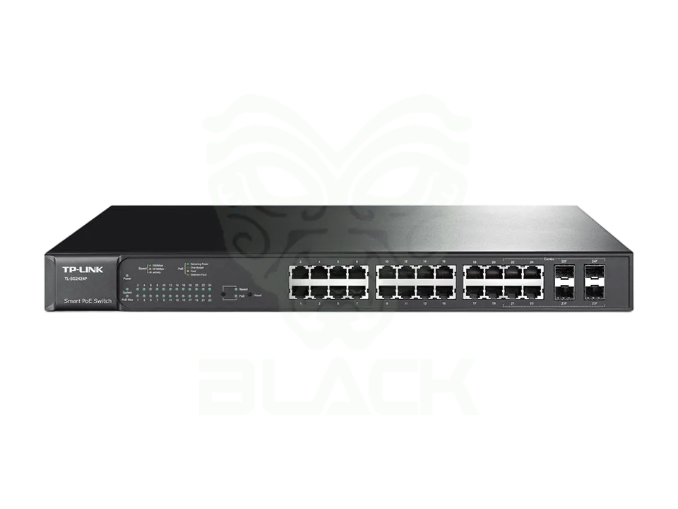 SWITCH TP LINK 24 PUERTOS GB SMART L2 4SFP