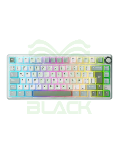 TECLADO ROYAL KLUDGE RKR75 SKYCYAN SWITCH BROWN 75%