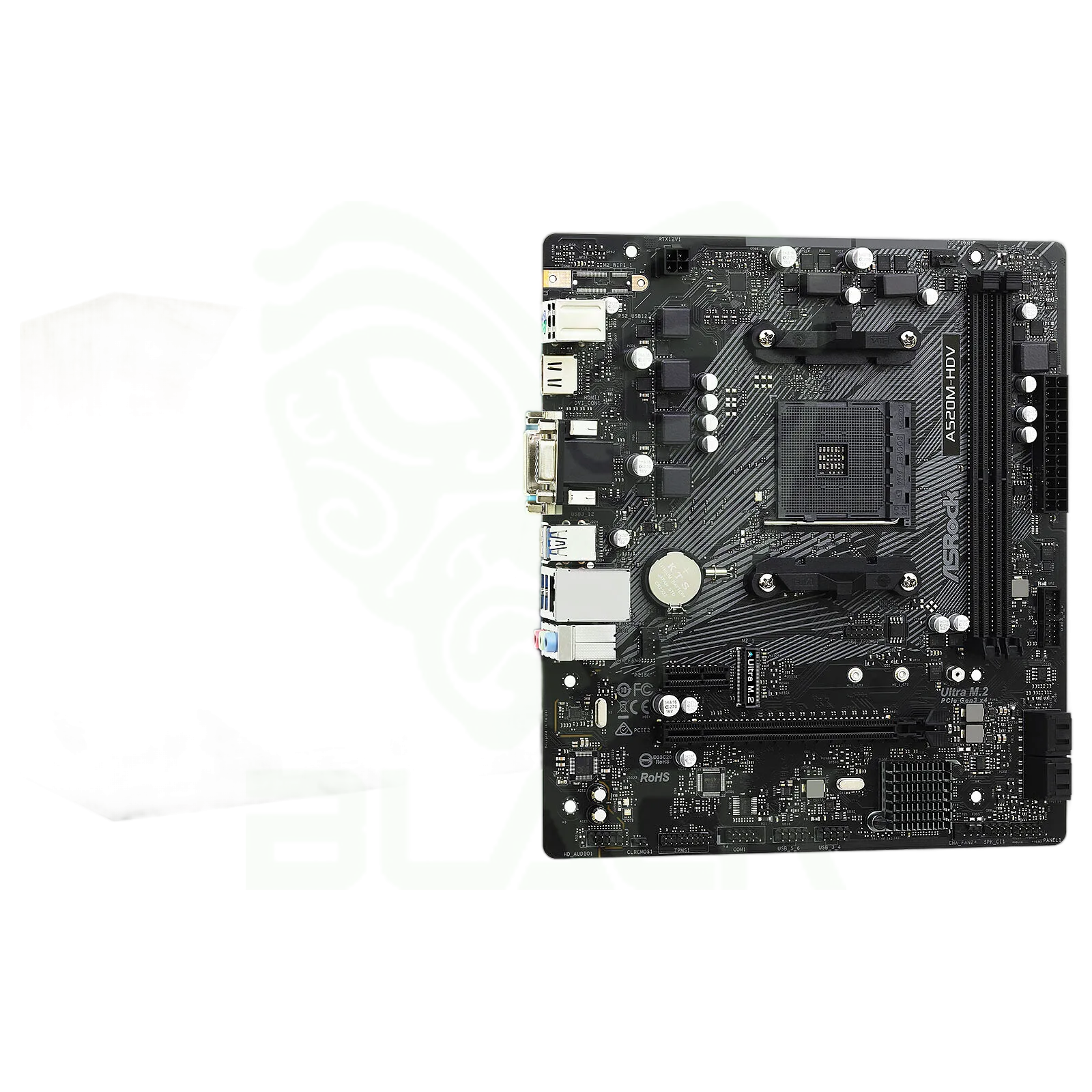 MOTHERBOARD ASROCK A520M-HDV AMD SOCKET AM4