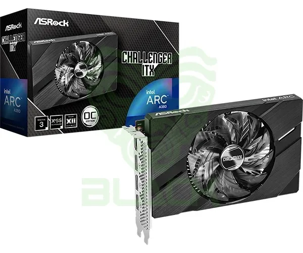 PLACA DE VIDEO ASROCK INTEL ARC A380 6GB GDDR6 CHALLENGER ITX OC
