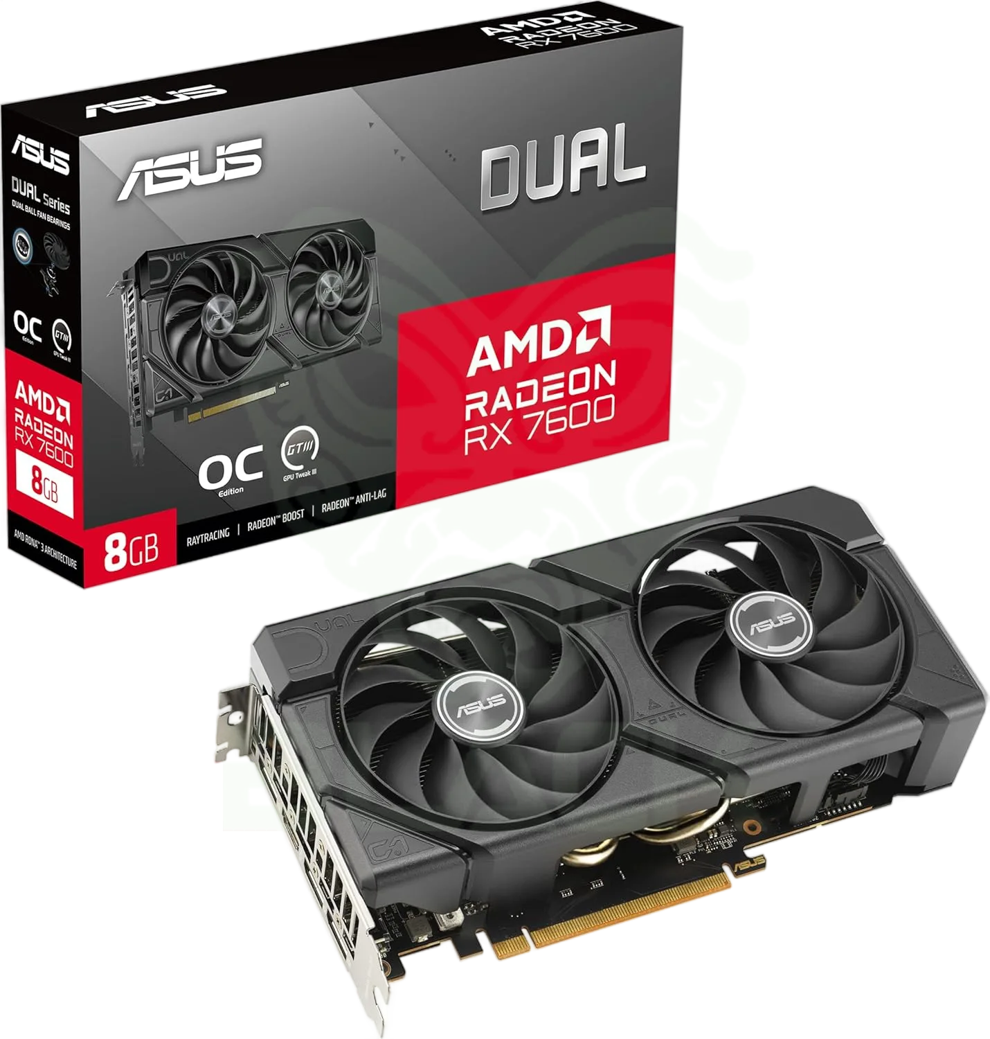 PLACA DE VIDEO ASUS RADEON RX 7600 8GB DUAL OC