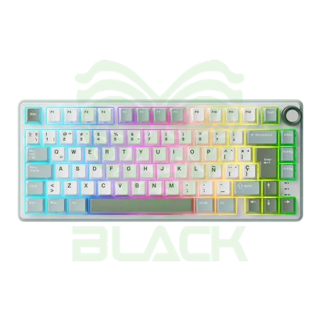 TECLADO ROYAL KLUDGE RKR75 PHANTOM SWITCH SILVER 75%