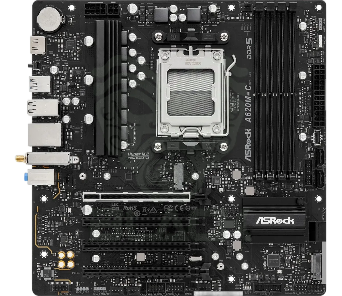 Mother Asrock A620M-C R2.0 WIFI Bulk AM5 DDR5