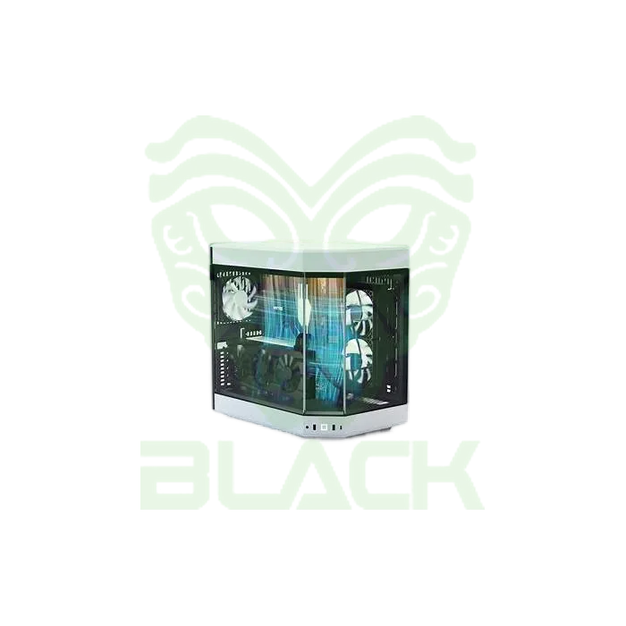 GABINETE HYTE Y60 PANDA VIDRIO TEMPLADO 3X120MM FLOW FE12 FANS VERTICAL GPU MOUNT INC. CABLE RISER PCIE 4X16 USB-C 3.2