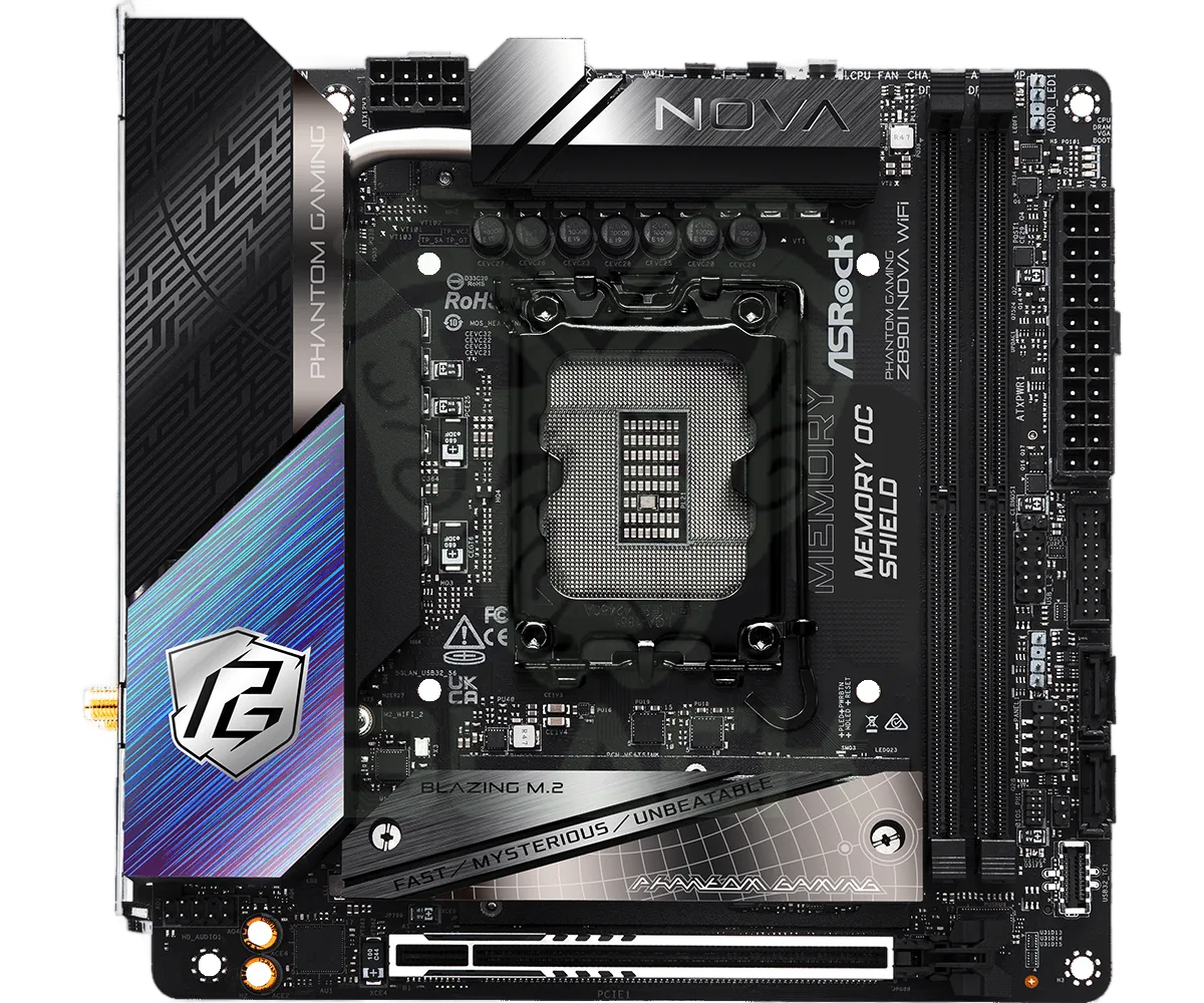 MOTHERBORAD ASROCK Z890I NOVA WI-FI INTEL® SOCKET 1851 12/13/14VA. GEN. DDR5