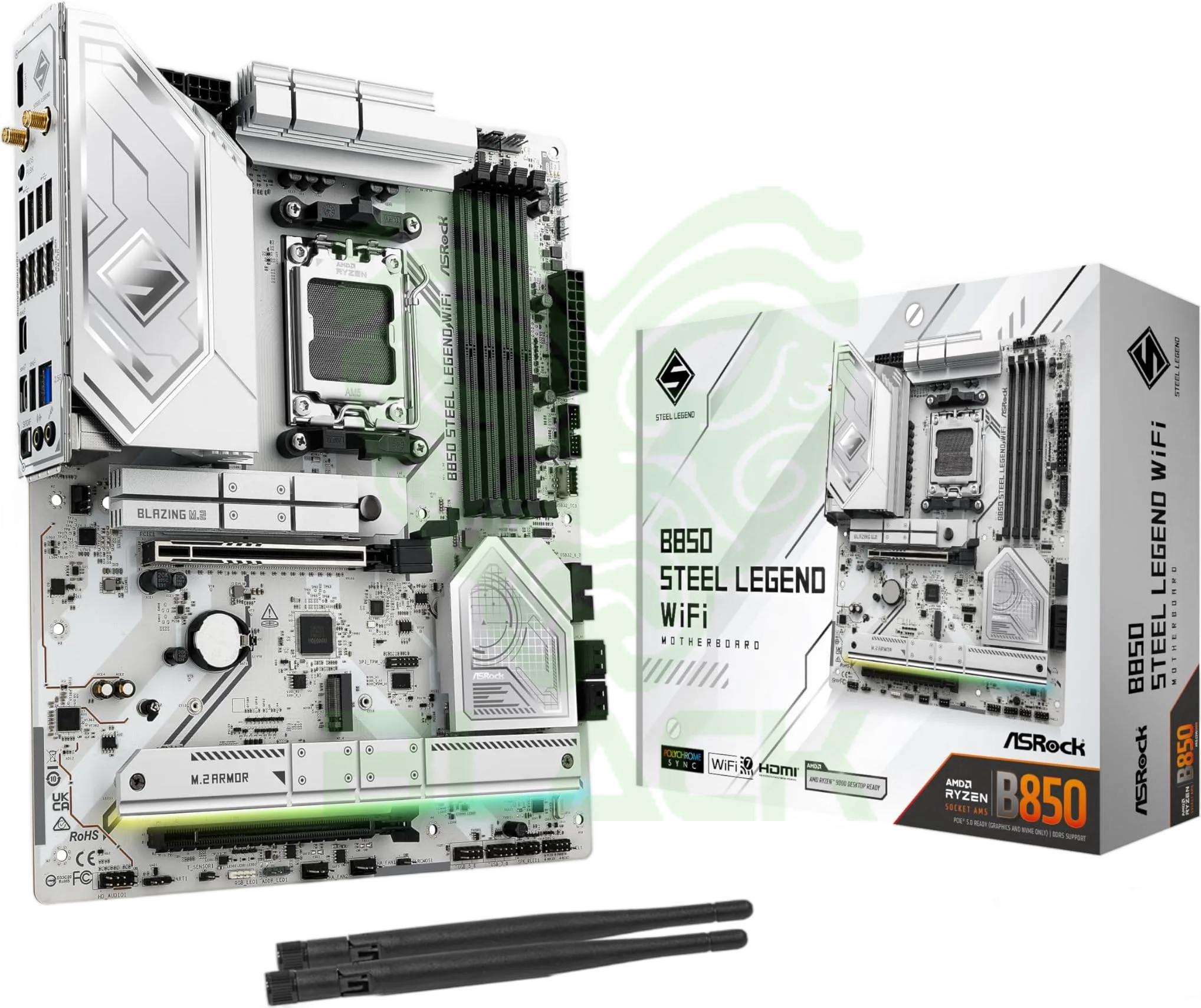 MOTHER ASROCK B850M STEEL LEGEND WIFI AM5 DDR5