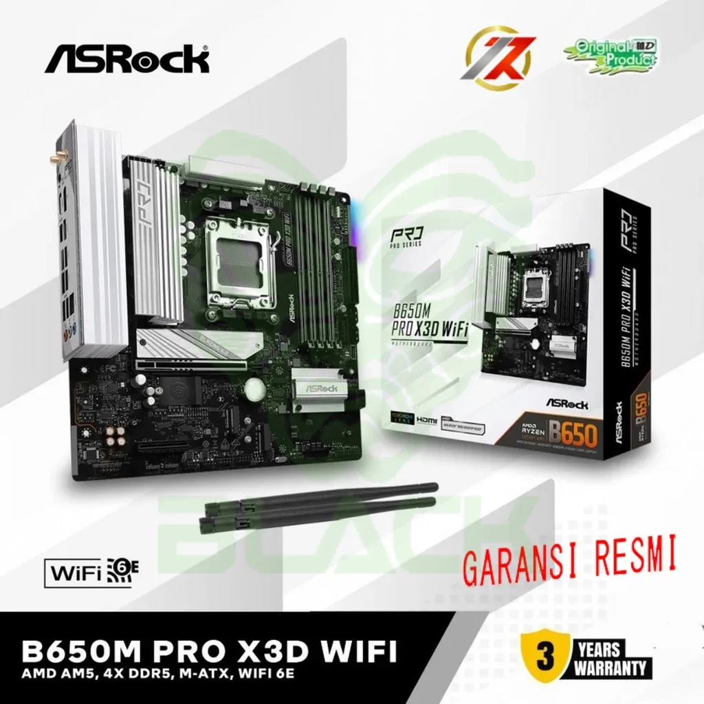 MOTHER ASROCK B650M PRO X3D WIFI