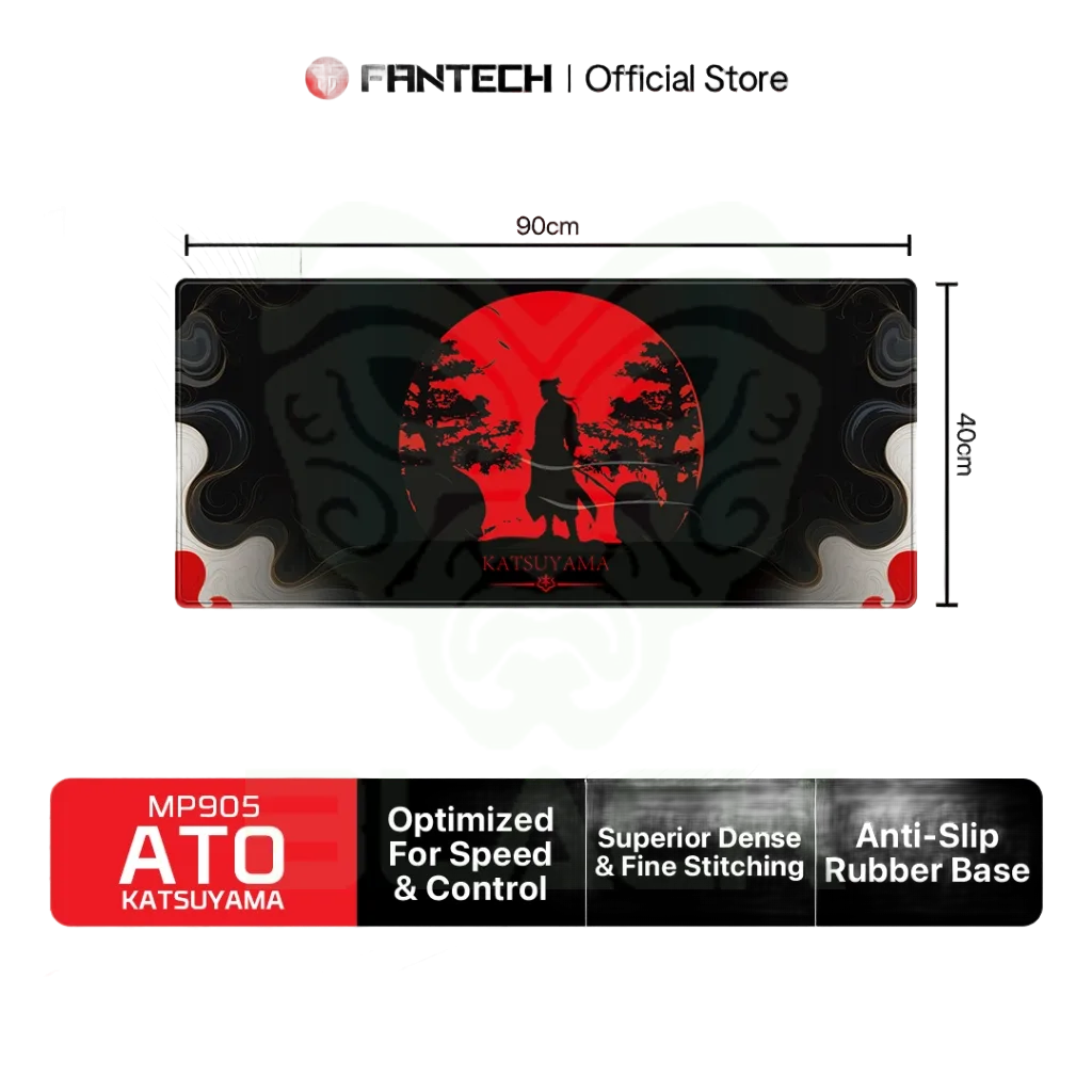 MOUSEPAD FANTECH ATO MP905 CONTROL XL KATSUYAMA BLACK 90X40 CM