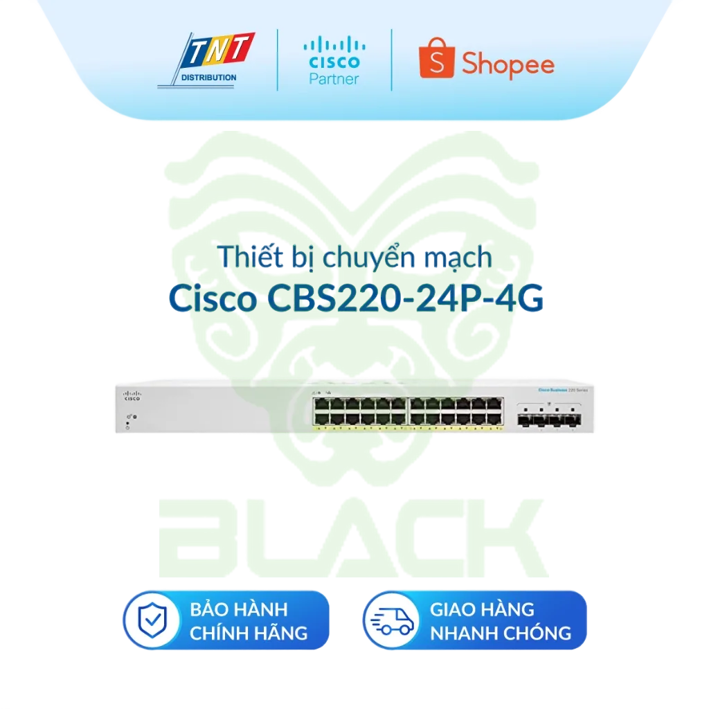 SWITCH CISCO CBS220 4GB 4X1G SFP