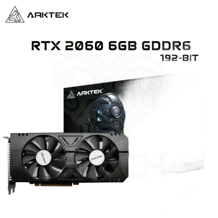 PLACA DE VIDEO ARKTEK GEFORCE RTX 2060 6GB GDDR6