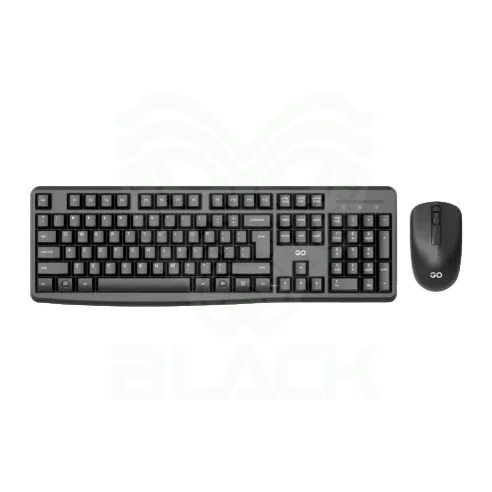 KIT TECLADO Y MOUSE INALAMBRICO FANTECH GO WK894 BLACK