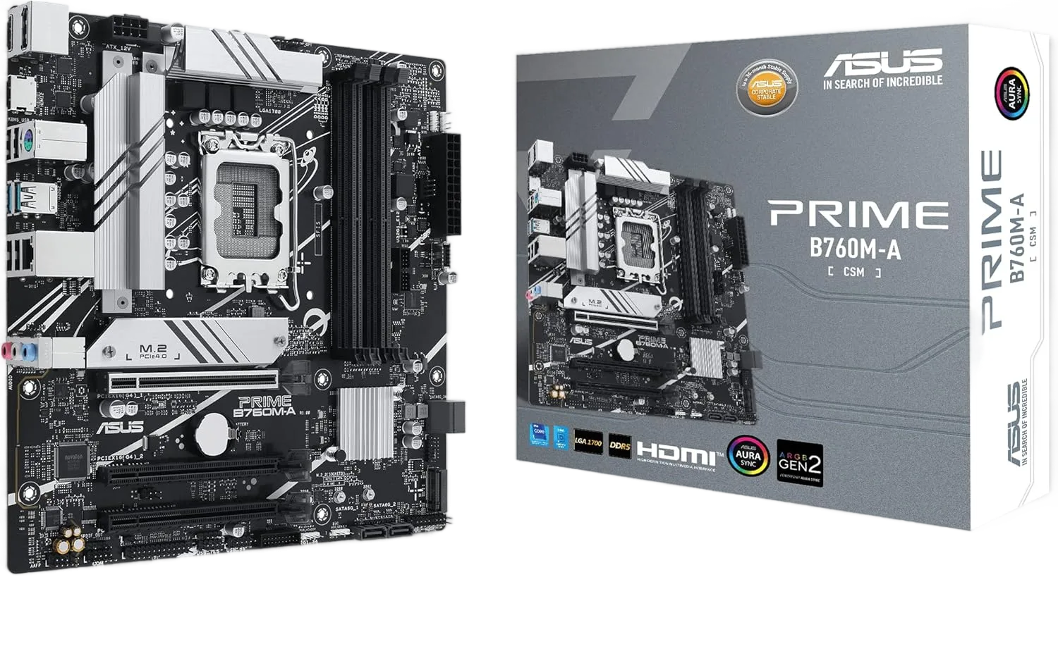 MOTHER ASUS PRIME B760M-A CSM LGA1700 DDR5