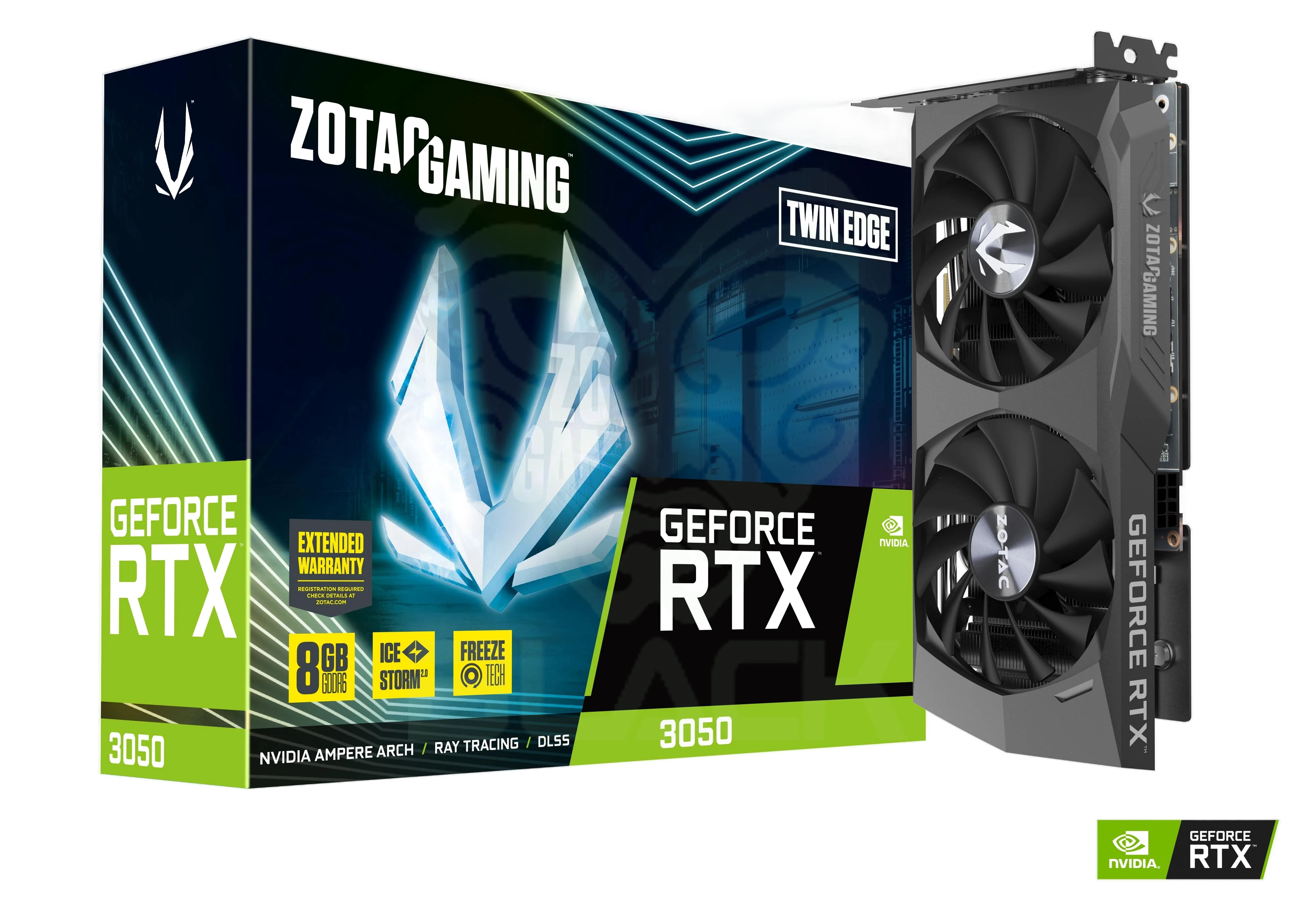 PLACA DE VIDEO ZOTAC GEFORCE RTX 3050 6GB GDDR6 TWIN EDGE OC