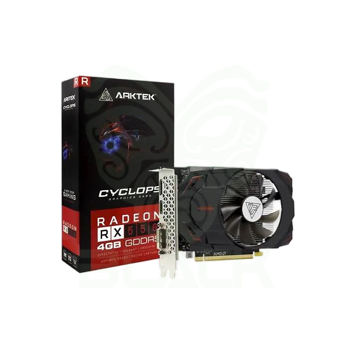 PLACA DE VIDEO ARKTEK RADEON RX 550 4GB DDR5 4 SALIDAS HDMI NATIVAS