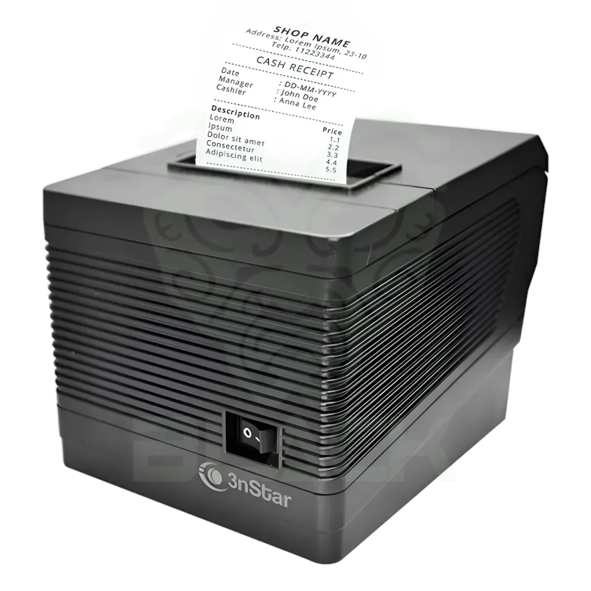 IMPRESORA TERMICA DE RECIBOS 3NSTAR RPT008 LAN+USB+SERIAL 80MM NEGRO