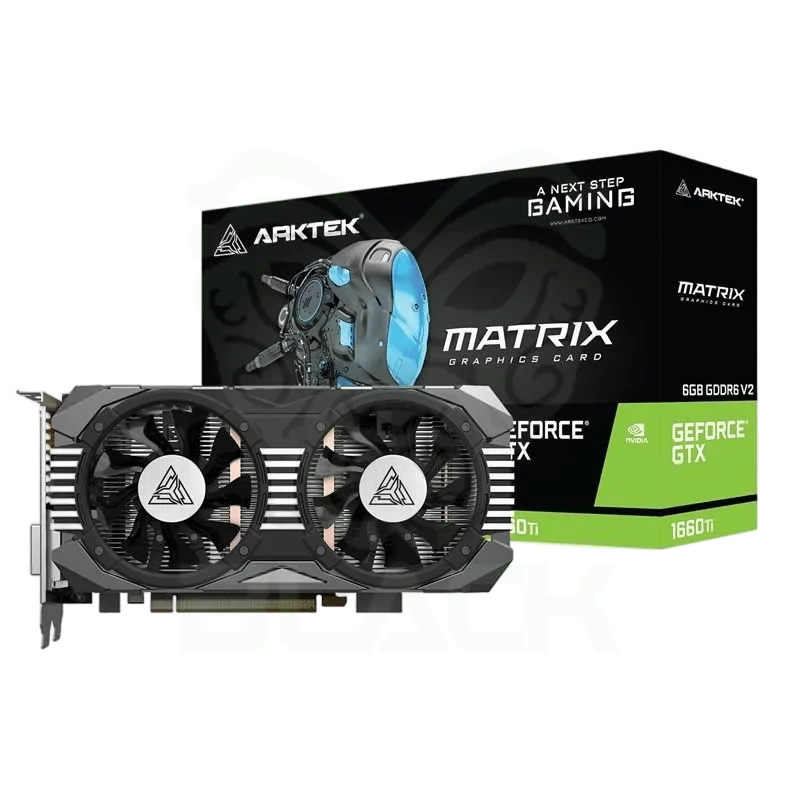 PLACA DE VIDEO ARKTEK GEFORCE GTX 1660 TI V2 DDR6 6GB 192 BIT DUAL FAN