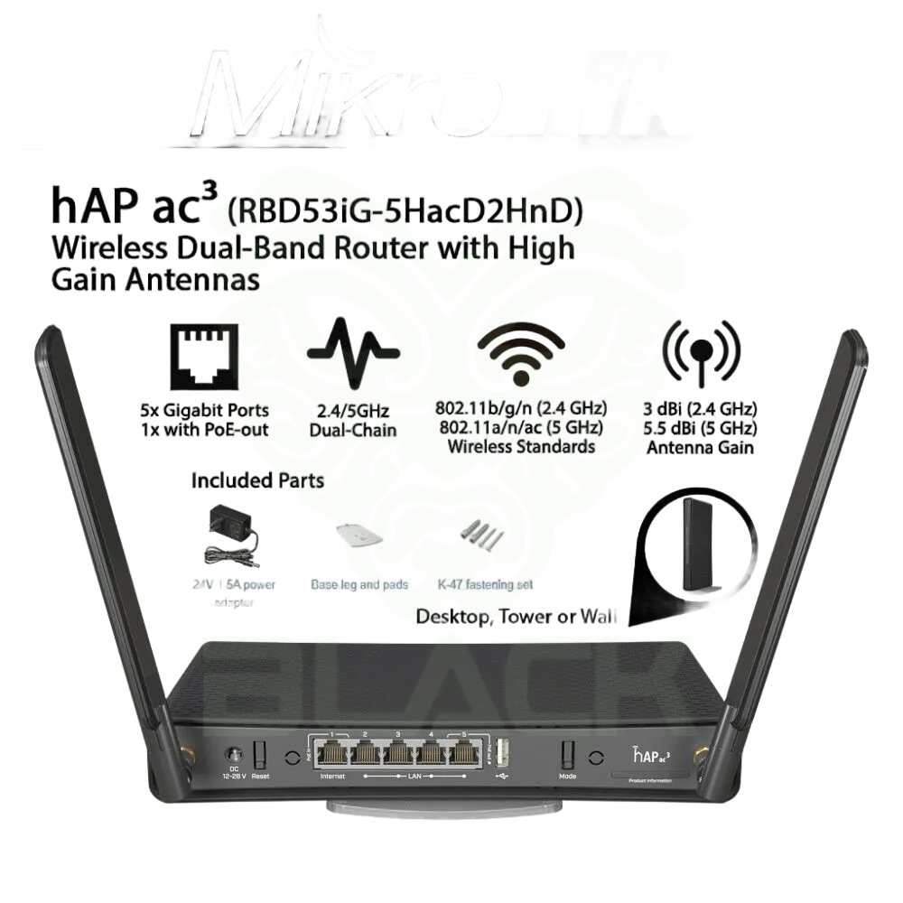 RB MIKROTIK RBD53IG-5HACD2HND HAP AC3 F/I