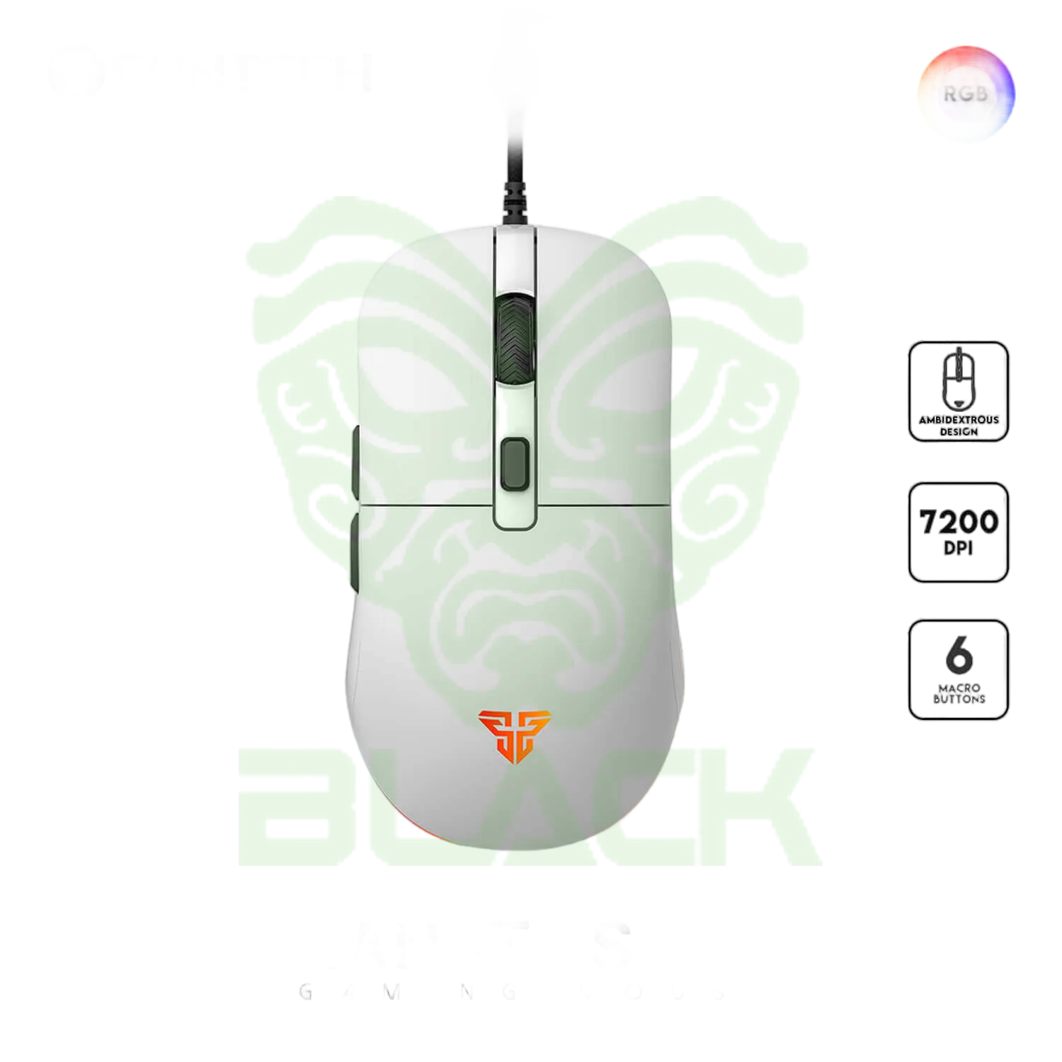 MOUSE GAMER FANTECH KANATA S VX9S WHITE