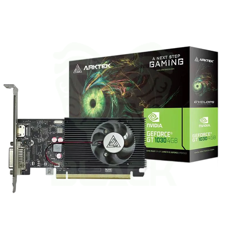 PLACA DE VIDEO ARKTEK GEFORCE GT1030 4GB DDR4 64BIT LOW PROFILE