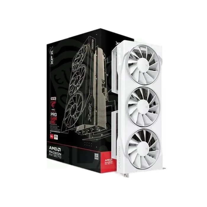 PLACA DE VIDEO XFX RADEON RX 9070 GRE 12GB GDDR6 SWIFT TRIPLE FAN GAMING EDITION OC WHITE