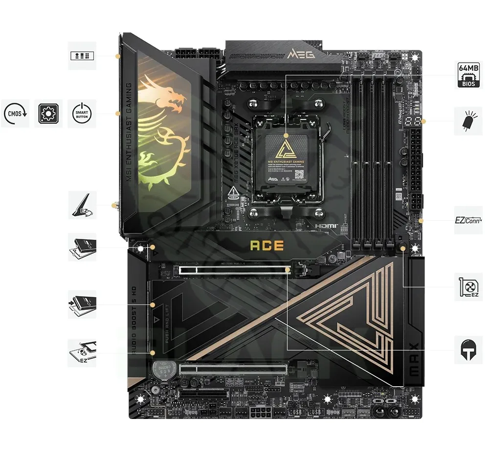 MOTHER MSI MEG X870E ACE MAX
