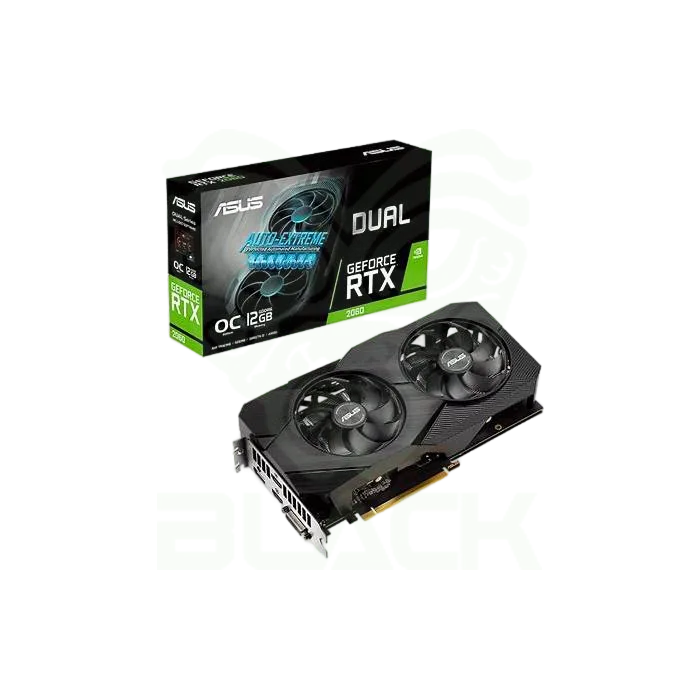 PLACA DE VIDEO RTX2060 DUAL 12GB GDDR6 192BIT DVI HDMI DP