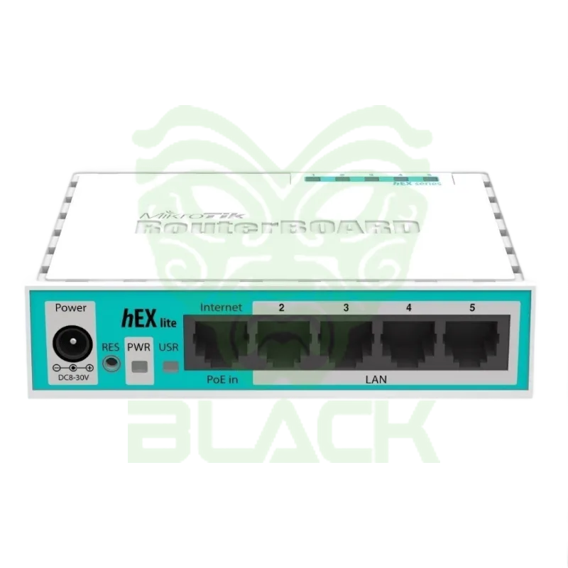 RB MIKROTIK 750R2 5ETHERNET LVL4 CASE Y FUENTE S/F