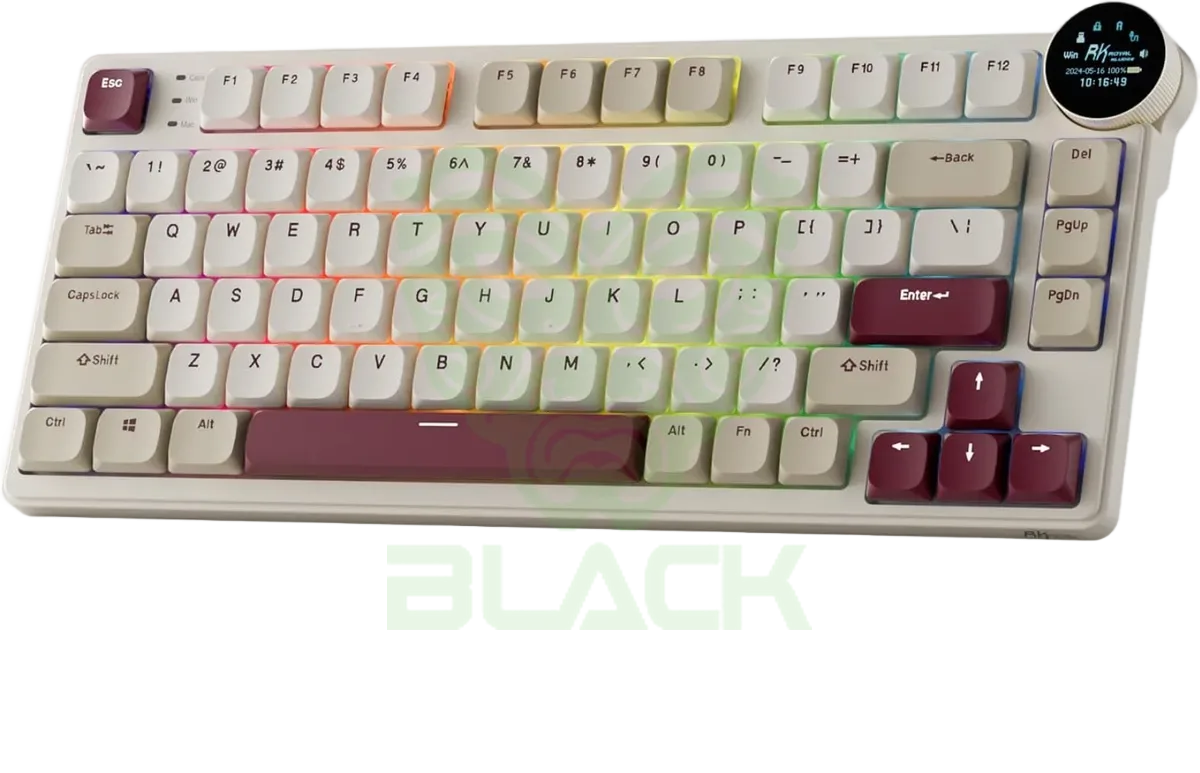 TECLADO ROYAL KLUDGE RKS98 WIRELESS LIGHT CLOUD SWITCH BEIGE 96%