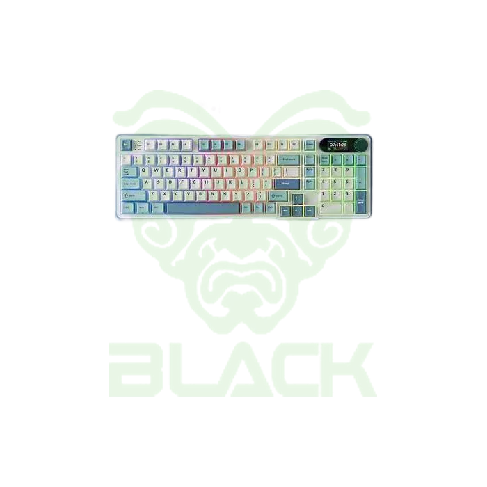 TECLADO ROYAL KLUDGE RKS98 WIRELESS PHANTOM SWITCH CHARTREUSE 96%