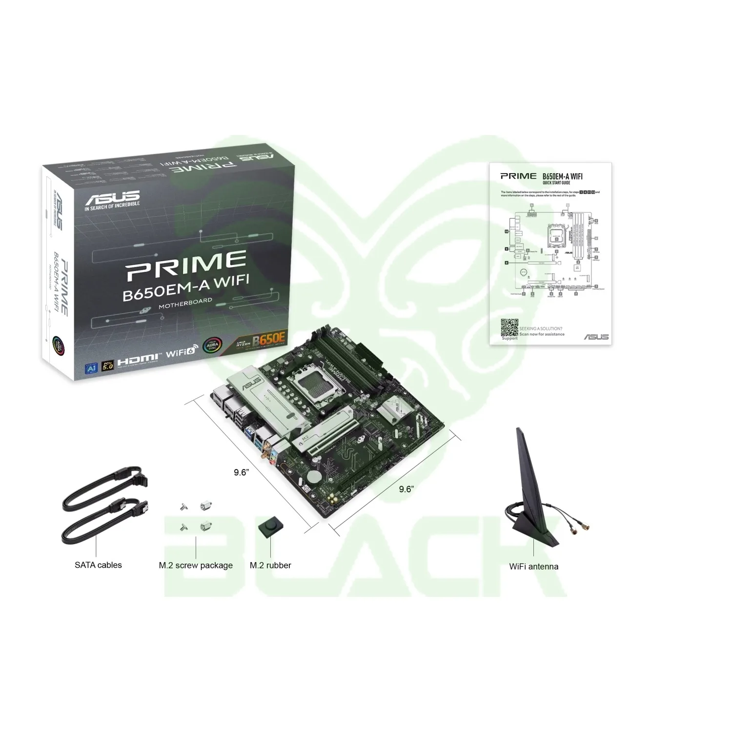 MOTHERBOARD ASUS PRIME B650EM-A WIFI AM5 DDR5