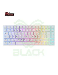 TECLADO ROYAL KLUDGE RK84 WIRELESS WHITE SWITCH BROWN 75%