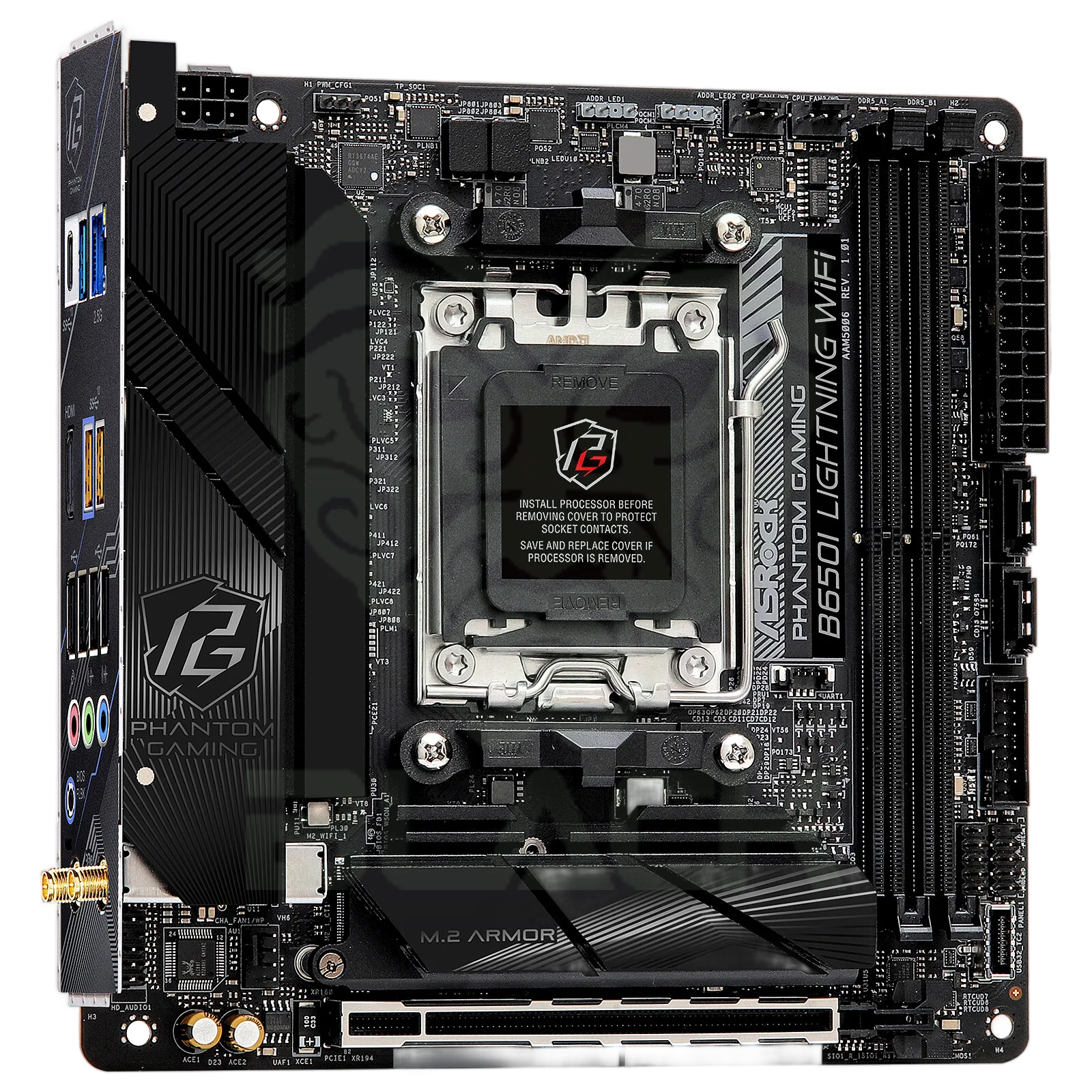 MOTHER ASROCK B650I LIGHTNING WIFI AM5 DDR5 ITX