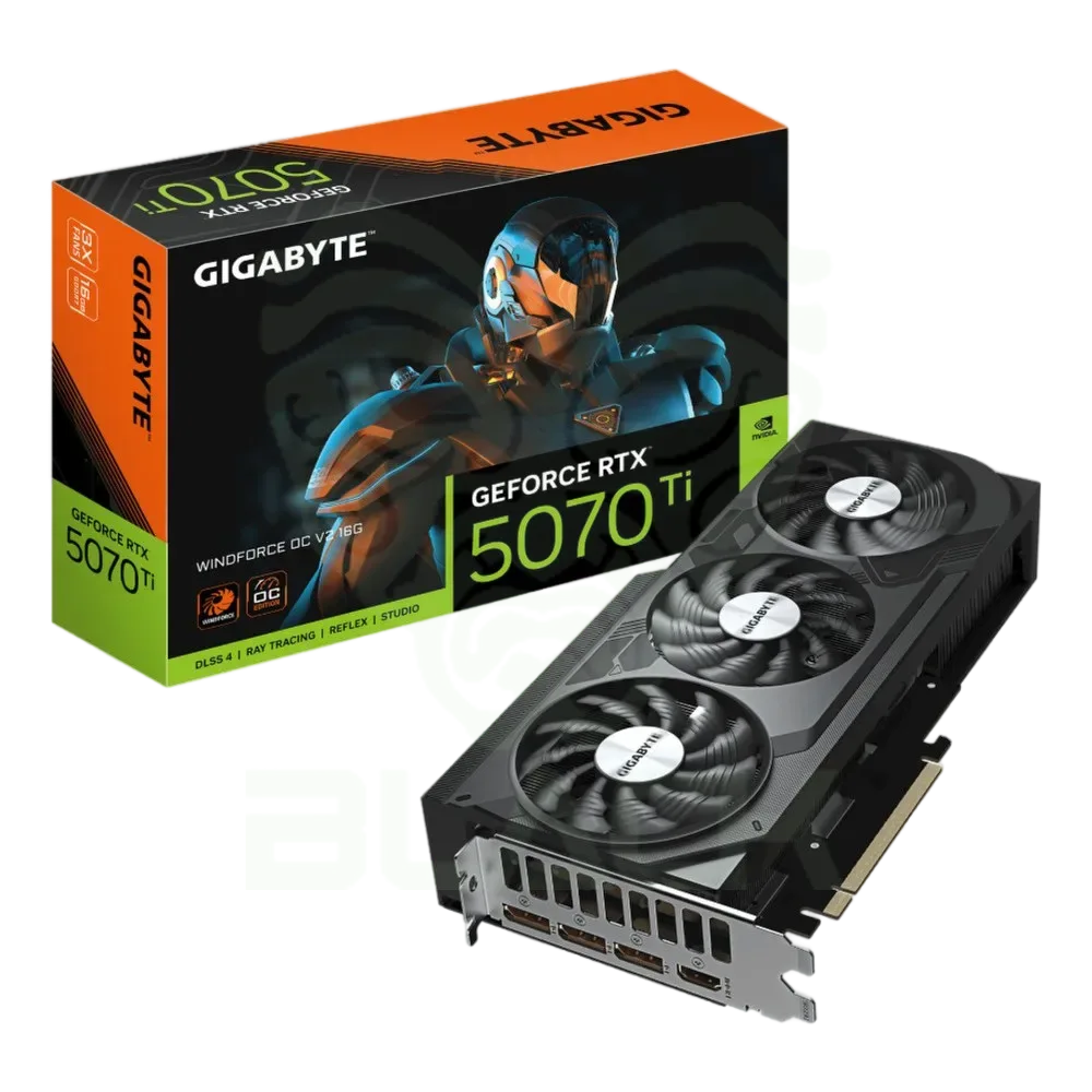 PLACA DE VIDEO GIGABYTE GEFORCE RTX 5070 TI 16GB GDDR7 WINDFORCE OC V2