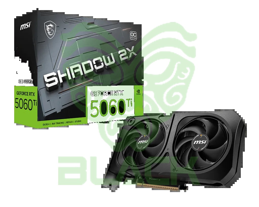 PLACA DE VIDEO MSI GEFORCE RTX 5060 TI 8GB SHADOW X2 OC PLUS
