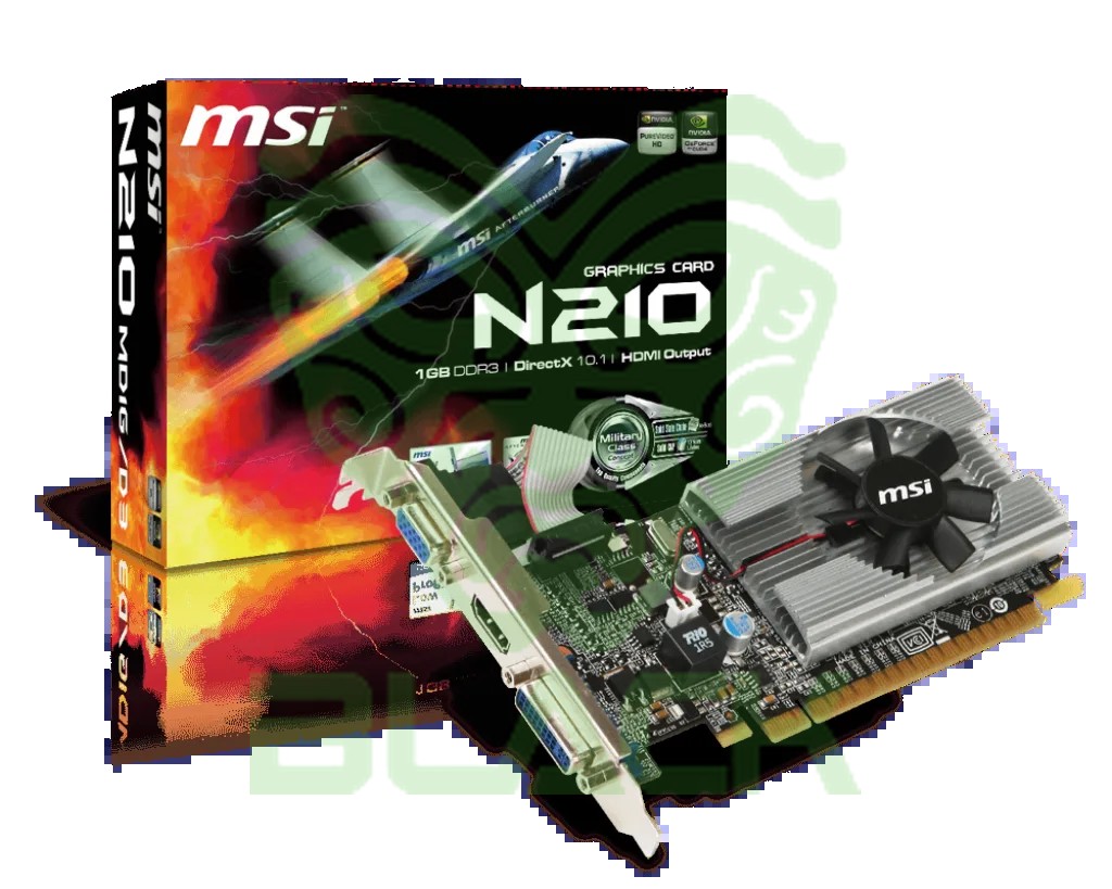 Placa De Video MSI Geforce  N210-MD1G/D3 1 GB DDR3 Dvi VGA HDMI