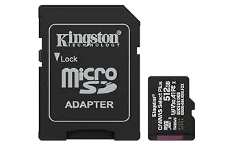 TARJETA DE MEMORIA KINGSTON 512GB MICRO SD CANVAS SELECT PLUS GEN 3