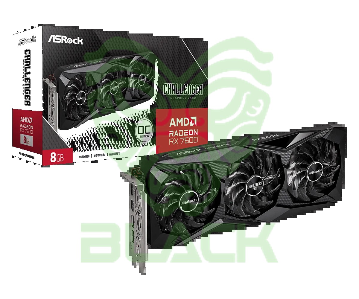 Placa De Video Asrock Radeon Rx 7600 8GB Gddr6 Challenger Oc
