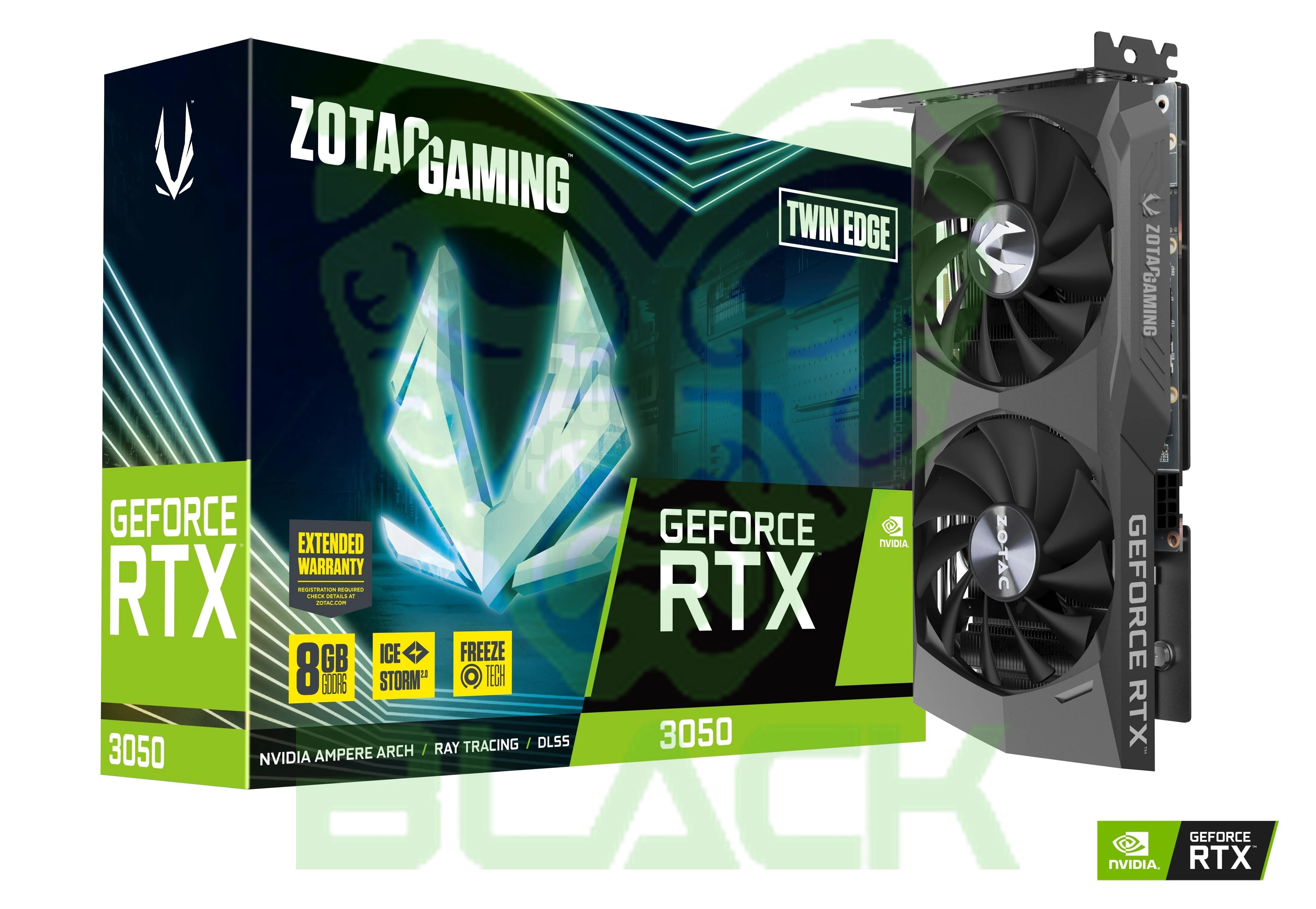 Placa De Video Zotac Geforce Rtx 3050 6GB Gddr6 Twin Edge Oc
