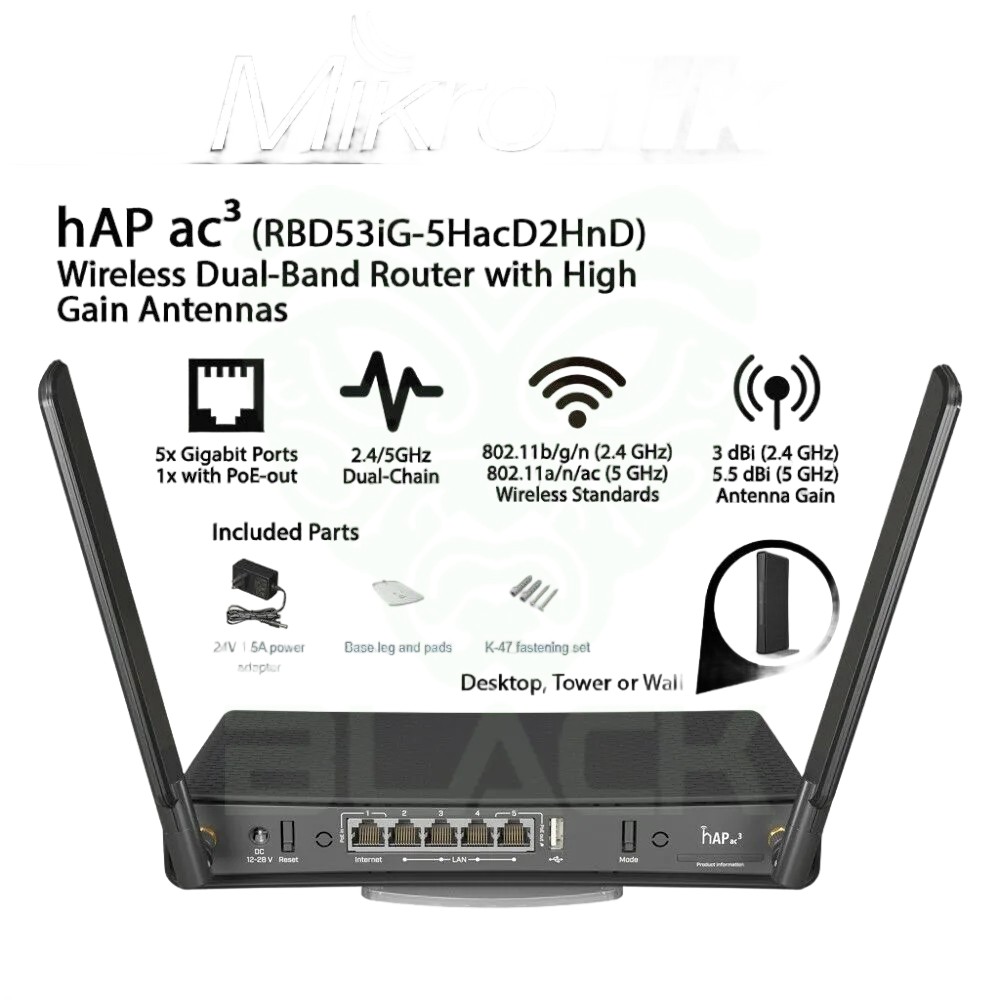 RB MIKROTIK RBD53IG-5HACD2HND HAP AC3 F/I