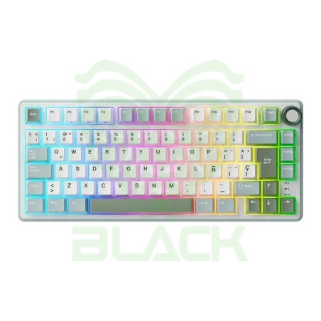 TECLADO ROYAL KLUDGE RKR75 PHANTOM SWITCH SILVER 75%