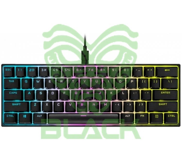 TECLADO MECANICO CORSAIR K65 MINI SWTICH CHERRY MX SPEED BLACK RGB ICUE 60% USB-C