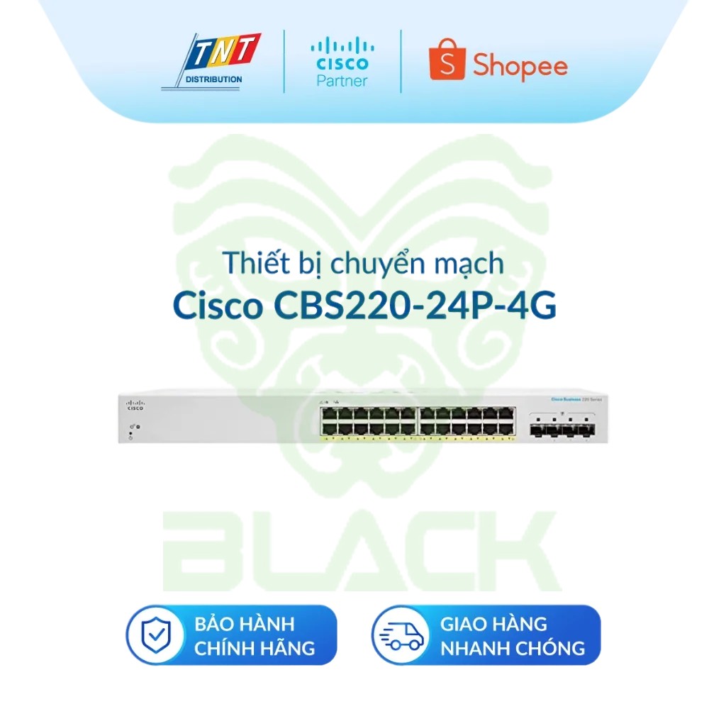 SWITCH CISCO CBS220 4GB 4X1G SFP