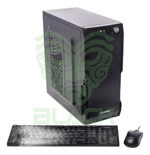 GABINETE CROMAX 2801 KIT TECLADO MOUSE MID TOWER C/FUENTE 600W BLACK