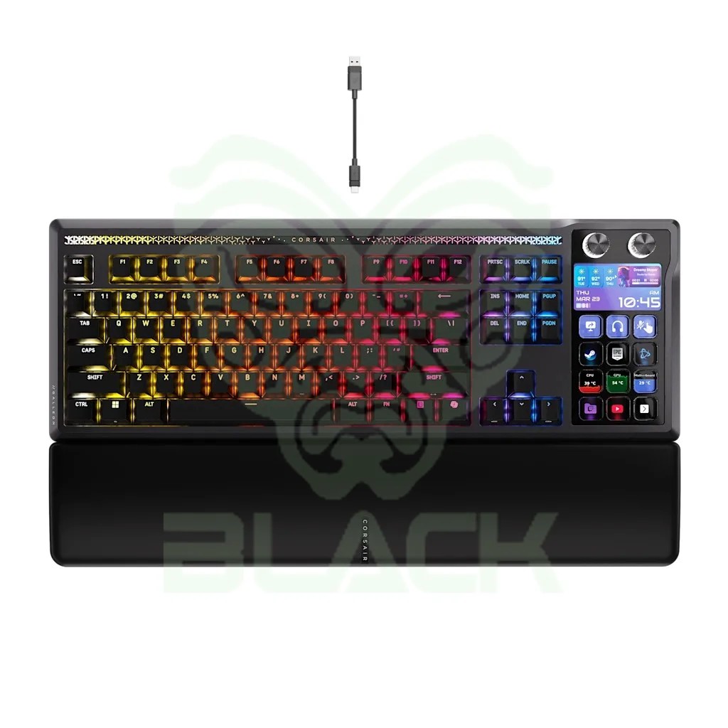 TECLADO MECANICO CORSAIR GALLEON 100 STREAM DECK 12 BOTONES PANTALLA LCD 8000HZ HYPER POLLING SWITCH MLX PULSE