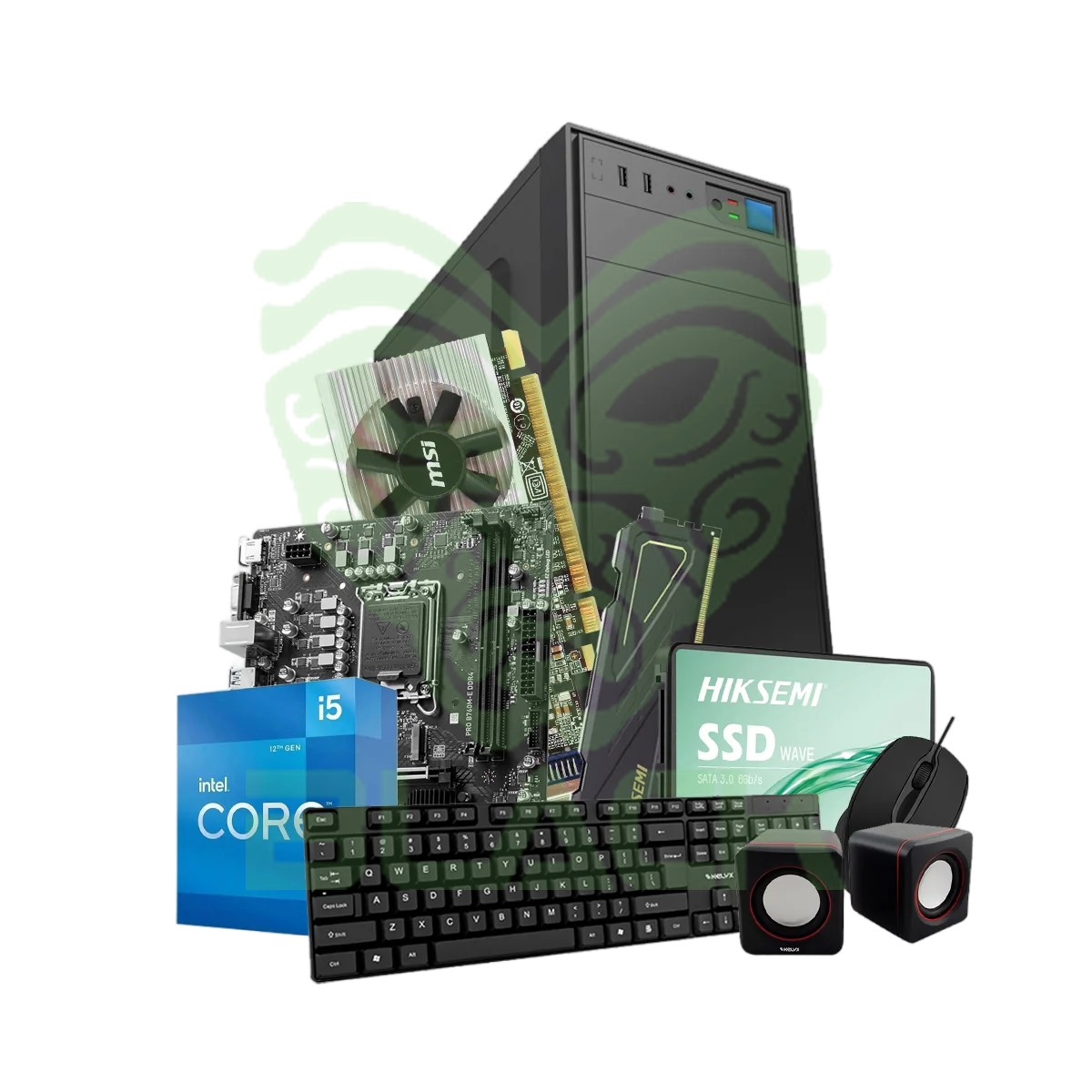PC KELYX INTEL CORE I5-12400F 8G SSD 480GB GT 210 (MSI)