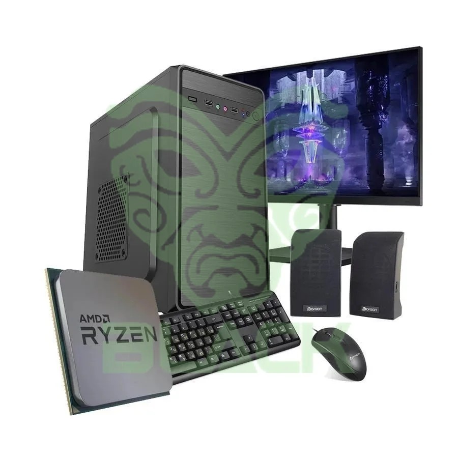 PC ECOVISION AMD RYZEN 3 3200G 8GB + 240GB + MONITOR 22