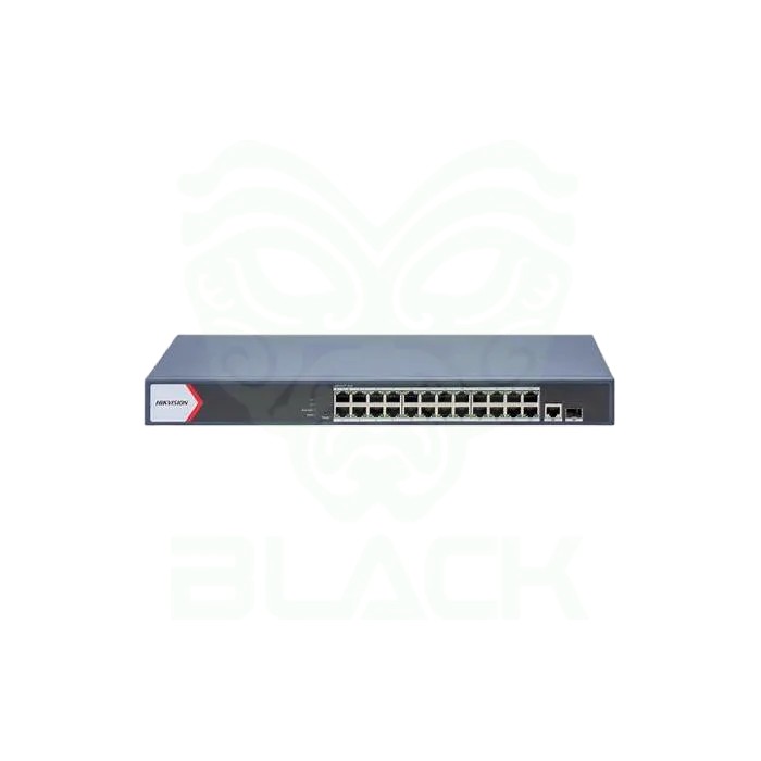 SWITCH HIKVISION 24 PUERTOS GIG POE 1 RJ45 1 OPT