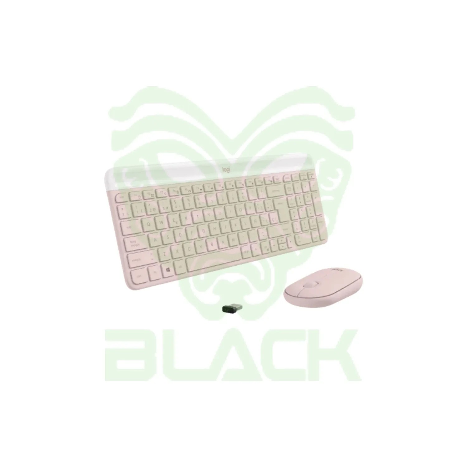 COMBO LOGITECH SLIM TECLADO Y MOUSE MK470 ROSA